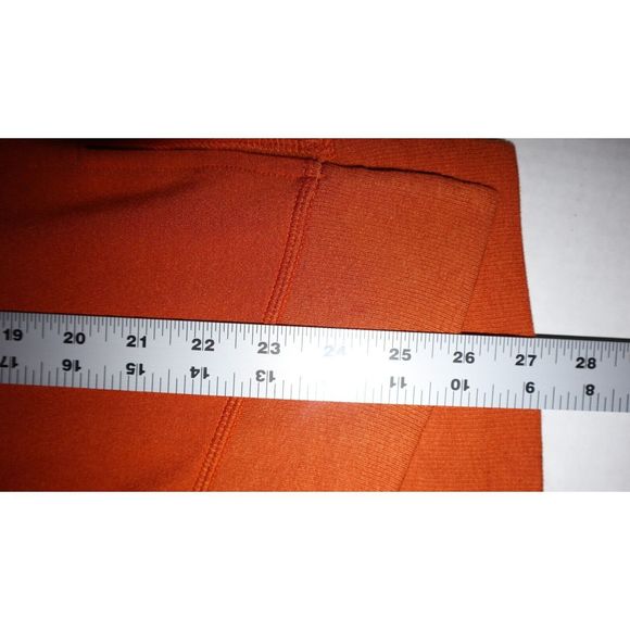Athleta 870422 Women's Sz M Rust Orange Triumph Crew Neck L/S Sweatshirt $79 - Picture 14 of 15
